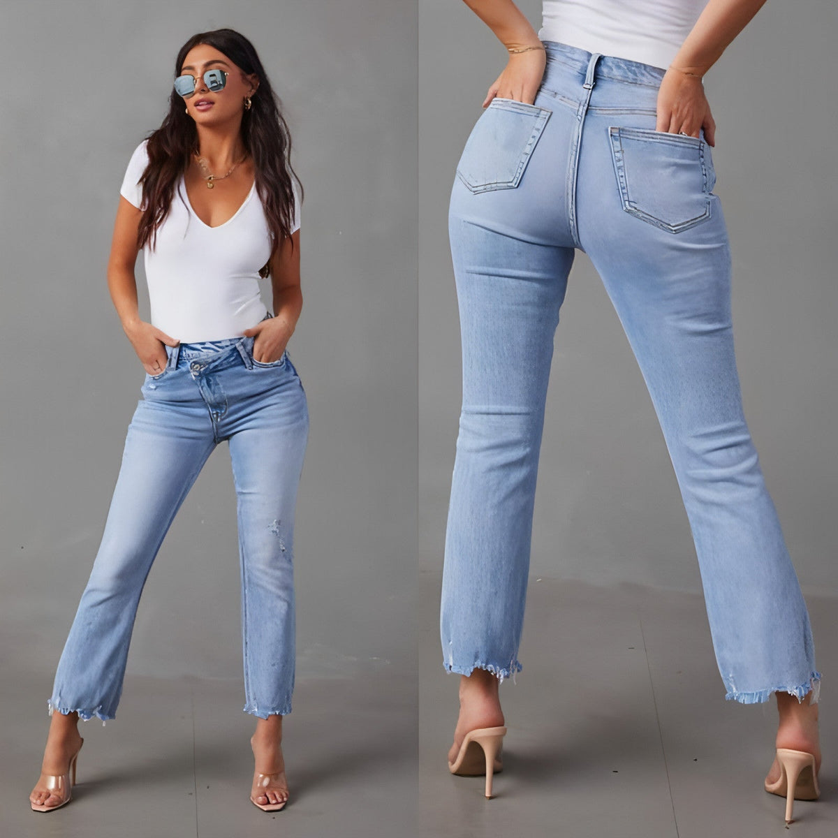 A.1 Fashion Washed Jeans für Damen
