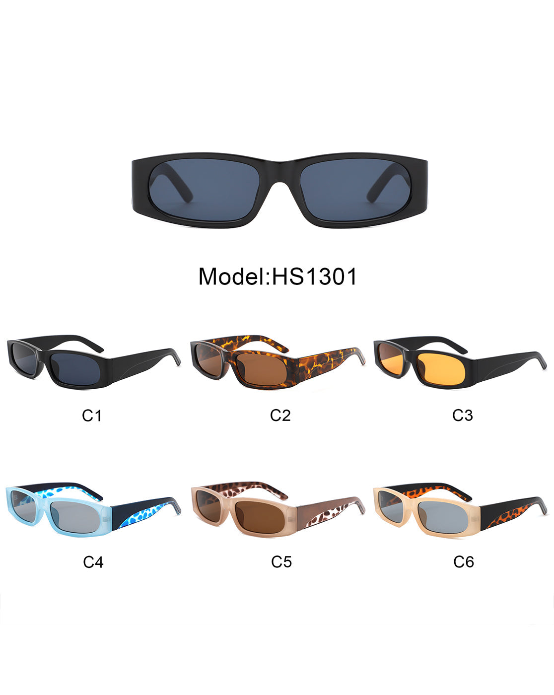 Talon – Rechteckige, schmale Retro-Sonnenbrille im Fashion-Stil