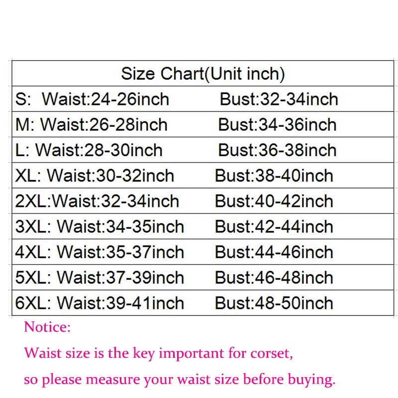 Beonlema 26 Steel Bone Waist Corset  Shapers tummy slimming sheath