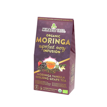 Bio Moringa Energie Tee - Traube Vanille - Natürlicher Kaffee