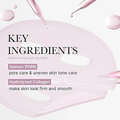 (4 PCS) Medicube PDRN Pink Collagen Gel Mask Box