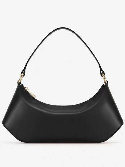 Simple shoulder bag underarm bag, versatile handbag, soft leather