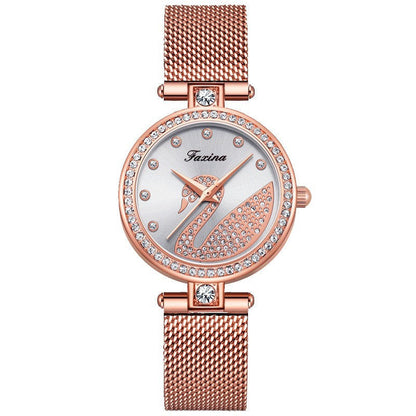 Fashionable and Elegant Five-Piece Gift Set Watch for Women