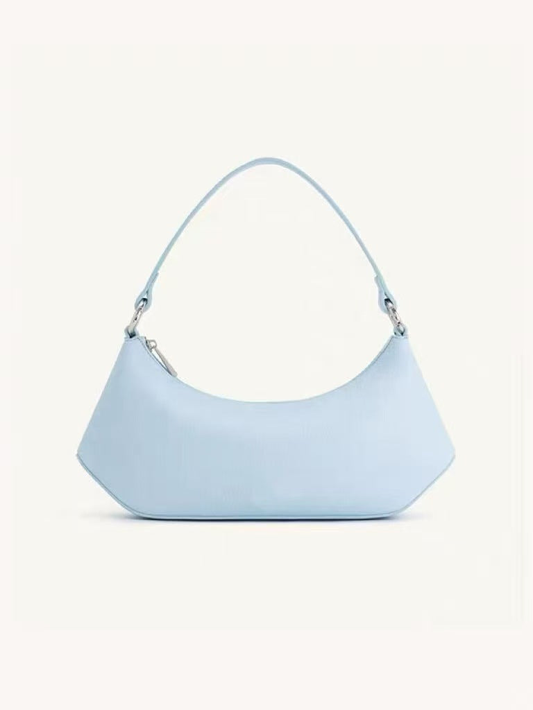 Simple shoulder bag underarm bag, versatile handbag, soft leather