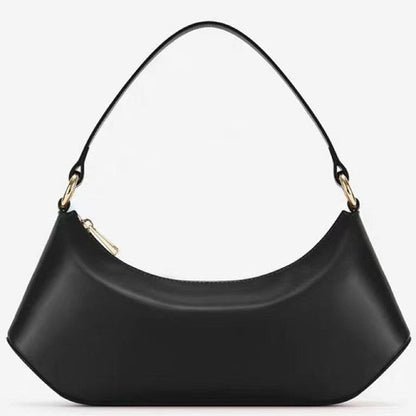 Simple shoulder bag underarm bag, versatile handbag, soft leather