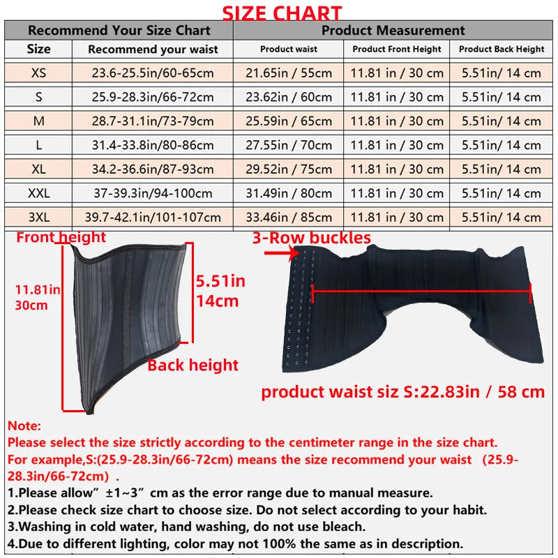 Fajas Latex Waist Trainer 25 Steel Bones Cinta Modeladora Feminina