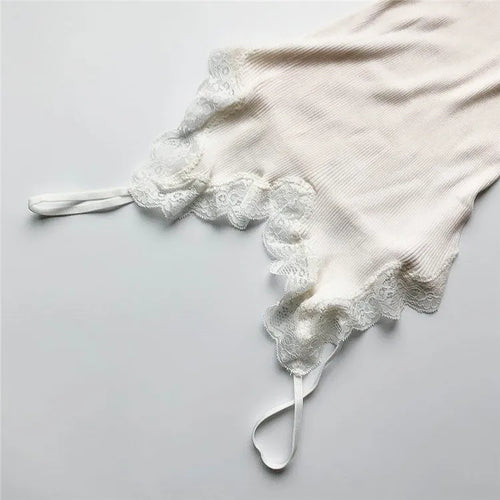 Birdtree 70% Silk 30% Cotton Lace Camisole Women French Knit Top