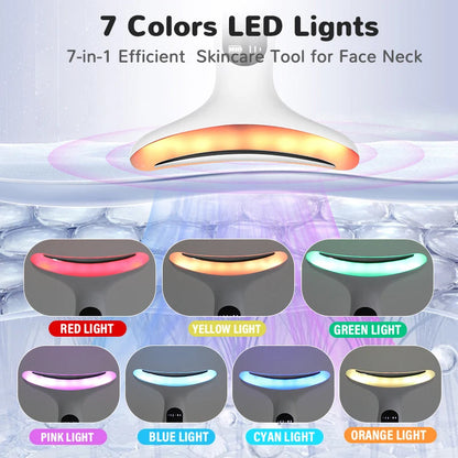 7Color Neck Face Massager Facial Massager Tool for Skin Care at