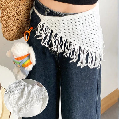 2025 HOT SALE! Y2K Women Lace Tulle Bandage Skirt Stacked Lace Half