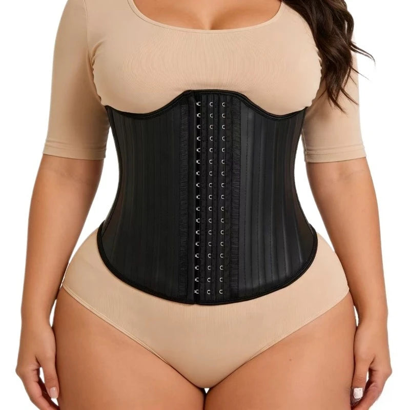 Fajas Latex Waist Trainer 25 Steel Bones Cinta Modeladora Feminina