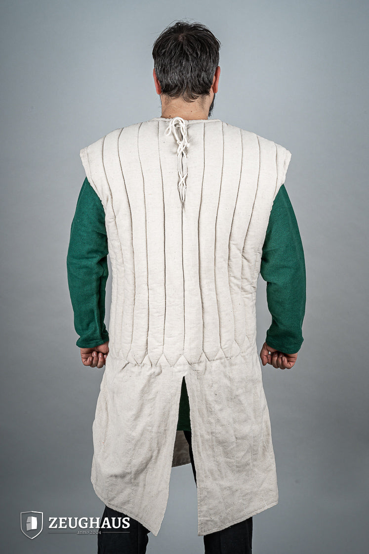 Ärmelloser Gambeson Naturfarben
