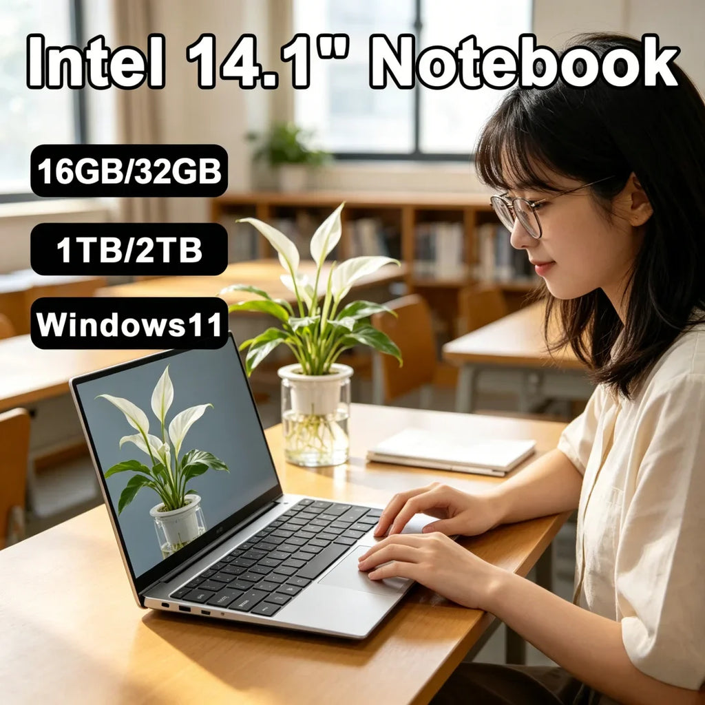 Celestial 2026 Unwavering 14.1" Sleek Cut Laptop Intel Core I7 8650U 32GB RAM 2TB M.2 SSD Windows 11 Pro Household Sage Worthy