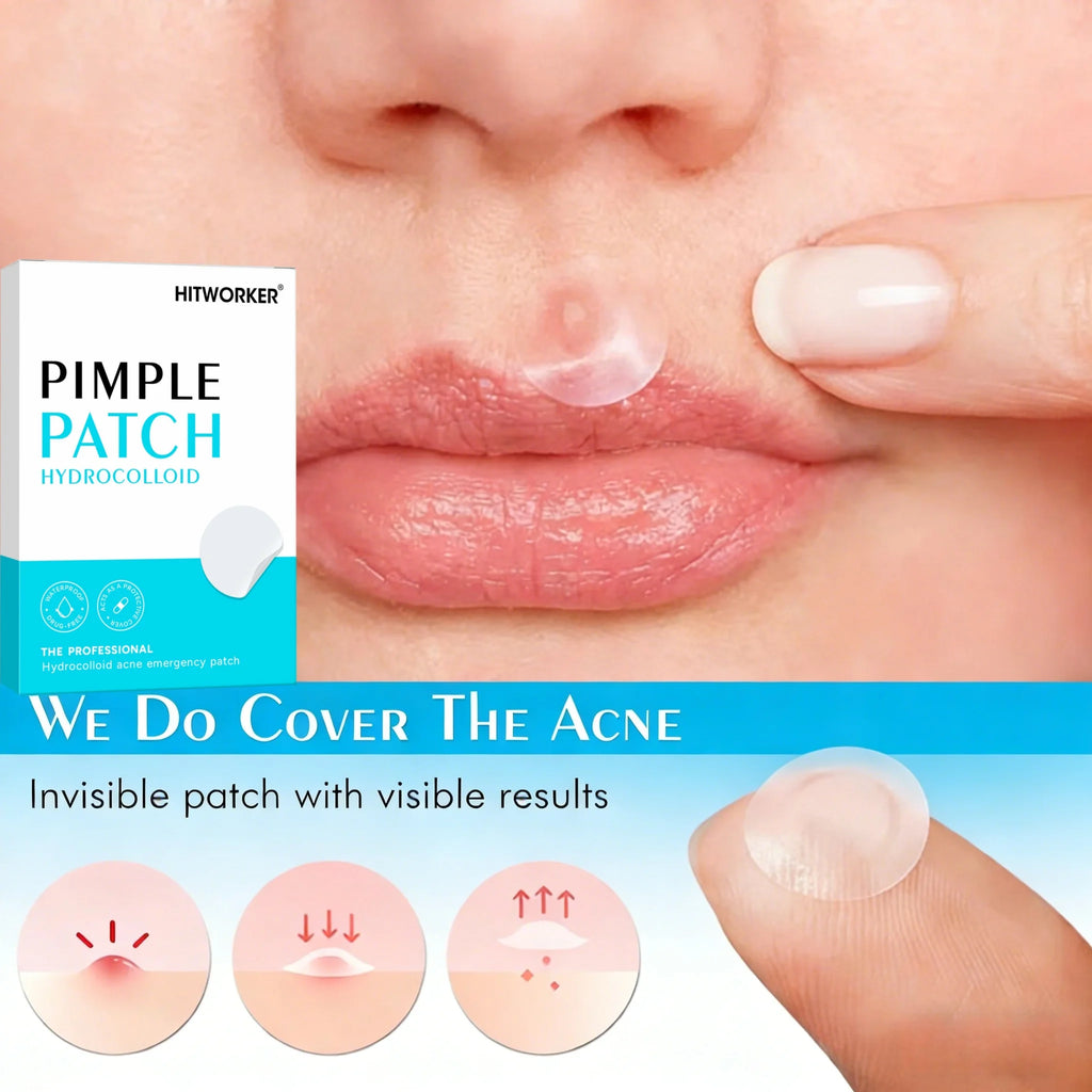 144/360/720pcs Hydrocolloid Acne Pimple Patches for Face, Effective Blemish Spot Treatment, Invisible & Skin-Friendly