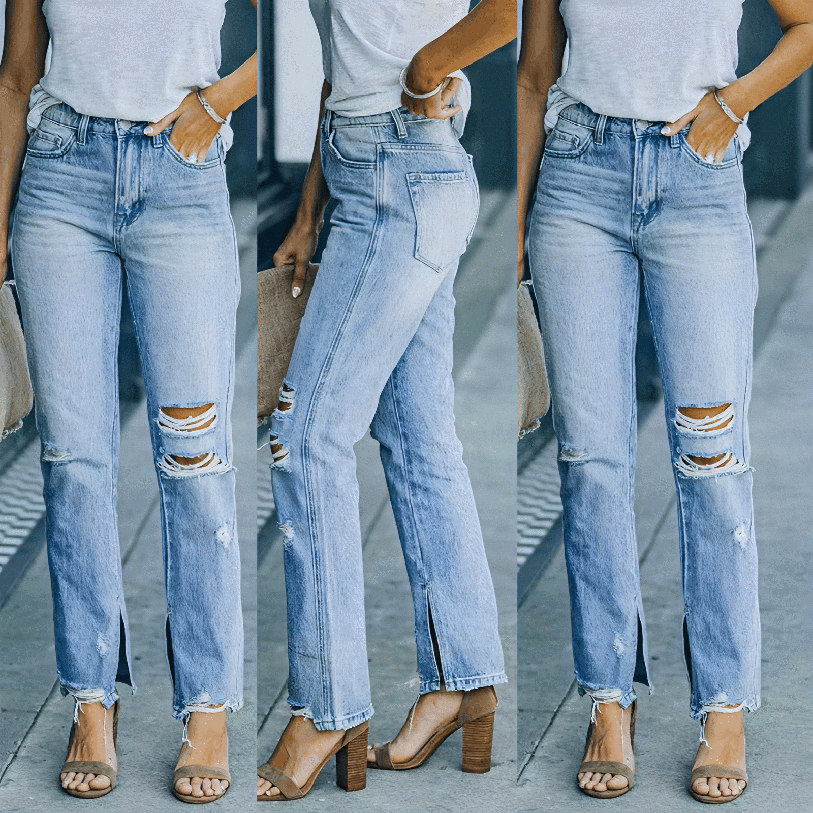 SkyFade™ – Fashion Street Washed Jeans