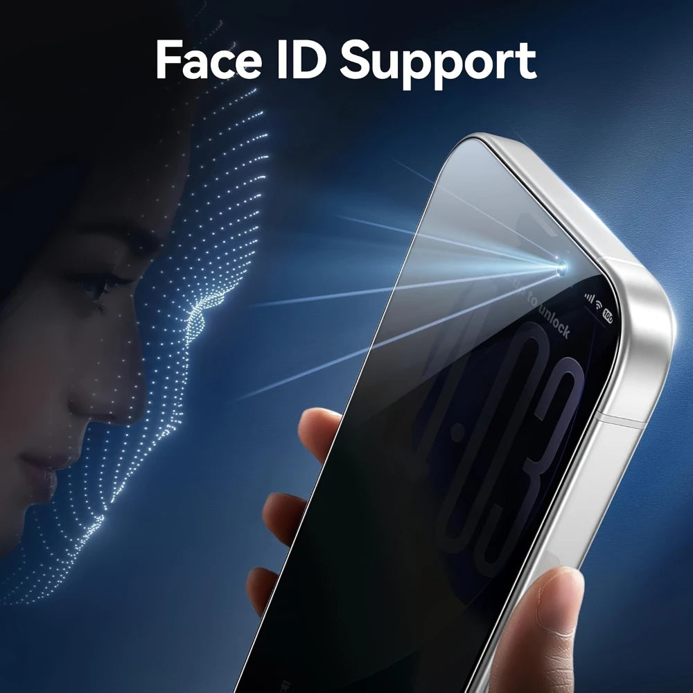 NNBILI Privacy Screen Protector For iPhone 17 Pro Max Anti-Spy Glass For iPhone 16 15 14 13 12 11 Pro Max Privacy Film iPhone 17