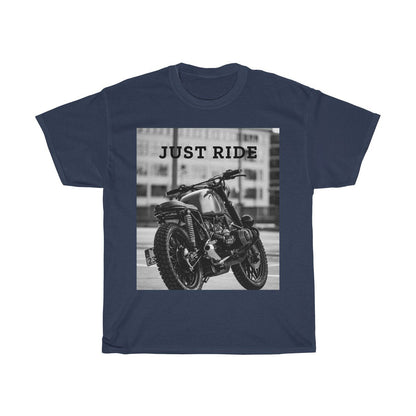 Motorrad Just Ride Schweres Baumwoll-T-Shirt