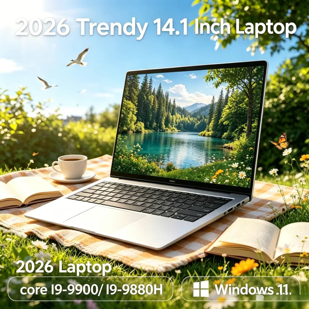 Celestial 2026 Unwavering 14.1" schlankes Notebook Intel Core I7 8650U 32GB RAM 2TB M.2 SSD Windows 11 Pro Household Sage Worthy