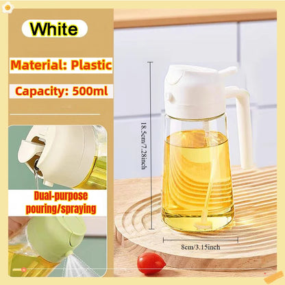 200/300/500ml Öl-Sprühflasche BBQ Kochspray für Olivenöl Kunststoff Backöl-Sprühflasche leere Essigflasche oder Öl-Pinsel