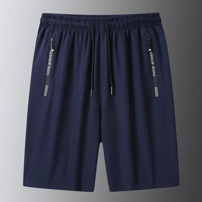Schnelltrocknende Shorts Herren Badeshorts Hosen Sommer Atmungsaktive Sporthosen Herren Lässige Elastische Lauf-Gym-Fitness-Herrenshorts