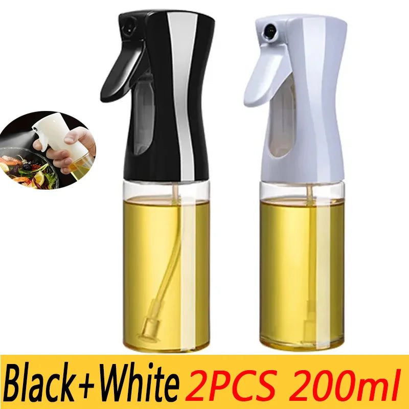 200/300/500ml Öl-Sprühflasche BBQ Kochspray für Olivenöl Kunststoff Backöl-Sprühflasche leere Essigflasche oder Öl-Pinsel