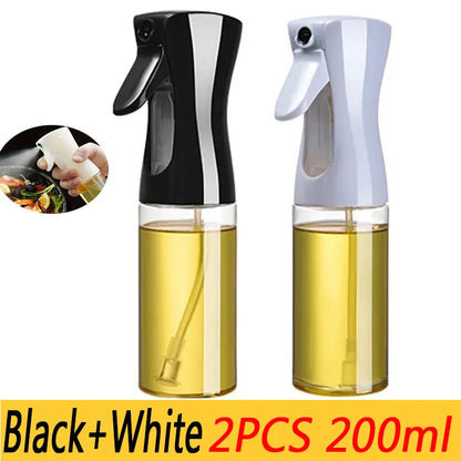 200/300/500ml Öl-Sprühflasche BBQ Kochspray für Olivenöl Kunststoff Backöl-Sprühflasche leere Essigflasche oder Öl-Pinsel