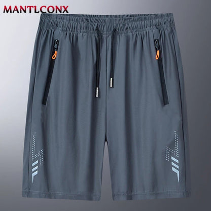 Schnelltrocknende Shorts Herren Badeshorts Hosen Sommer Atmungsaktive Sporthosen Herren Lässige Elastische Lauf-Gym-Fitness-Herrenshorts