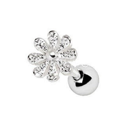 316L Stainless Steel Daisy Flower Cartilage Earring