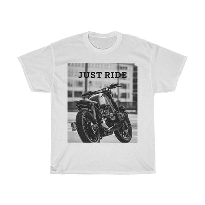 Motorrad Just Ride Schweres Baumwoll-T-Shirt