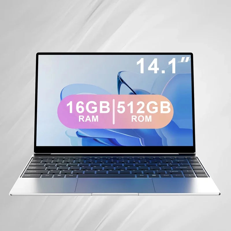 2026 New 14.1" Ultra‑Slim Laptop, Intel 4405U, Win11 Pro, 16GB, 2TB, 1080P FHD Display, Portable Office Study Notebook