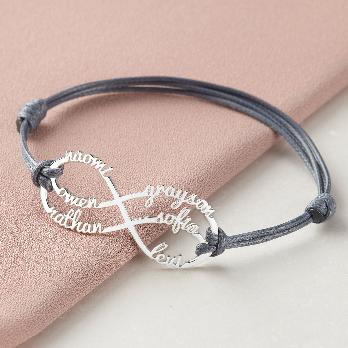 Mama Armband mit Kindernamen, Unendlichkeitsarmband mit Namen, Mama Schmuck