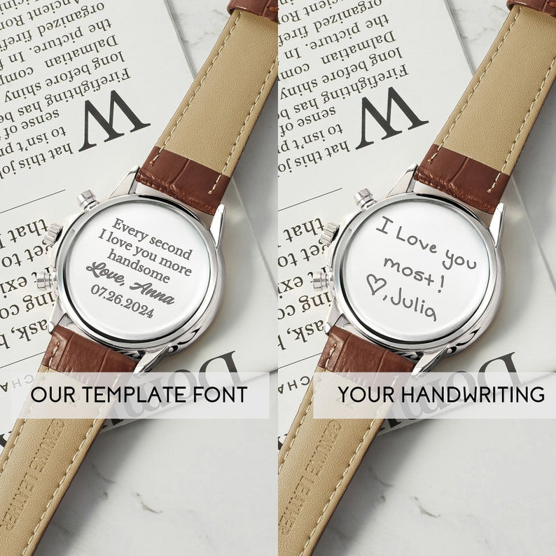 Handgeschriebene Geschenke für den Bräutigam, Bräutigam-Uhr, Hochzeitsuhr für den Bräutigam