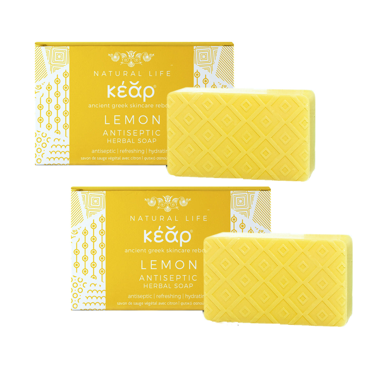 Kear Lemon Yucca Seife: Natürliche Entgiftung &amp; Beruhigende Reinigung, 100g