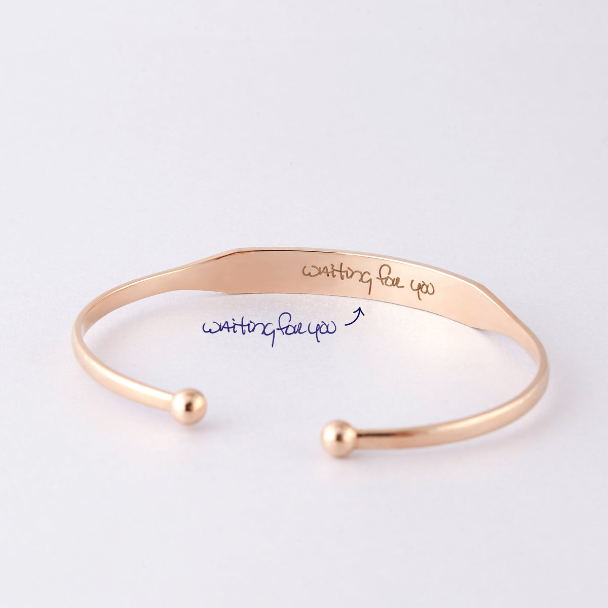 Handschriftliches Manschettenarmband