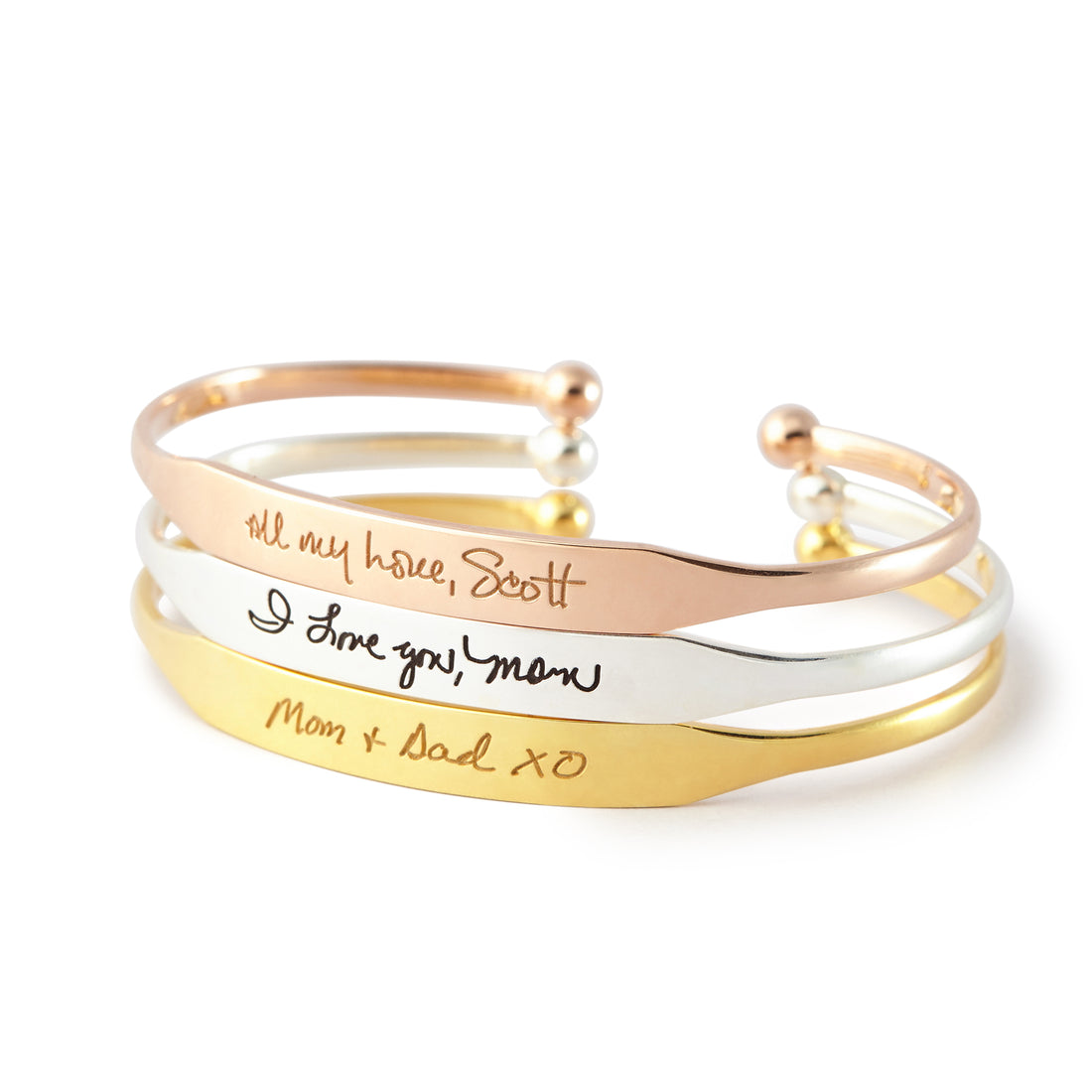 Handschriftliches Manschettenarmband