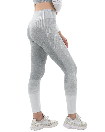 Bocana Seamless Leggings - Grey &amp; White