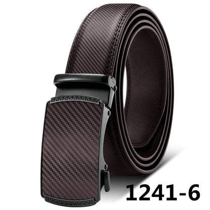 Herren-Ratschengürtel aus echtem Leder, Jeansgürtel für Herren