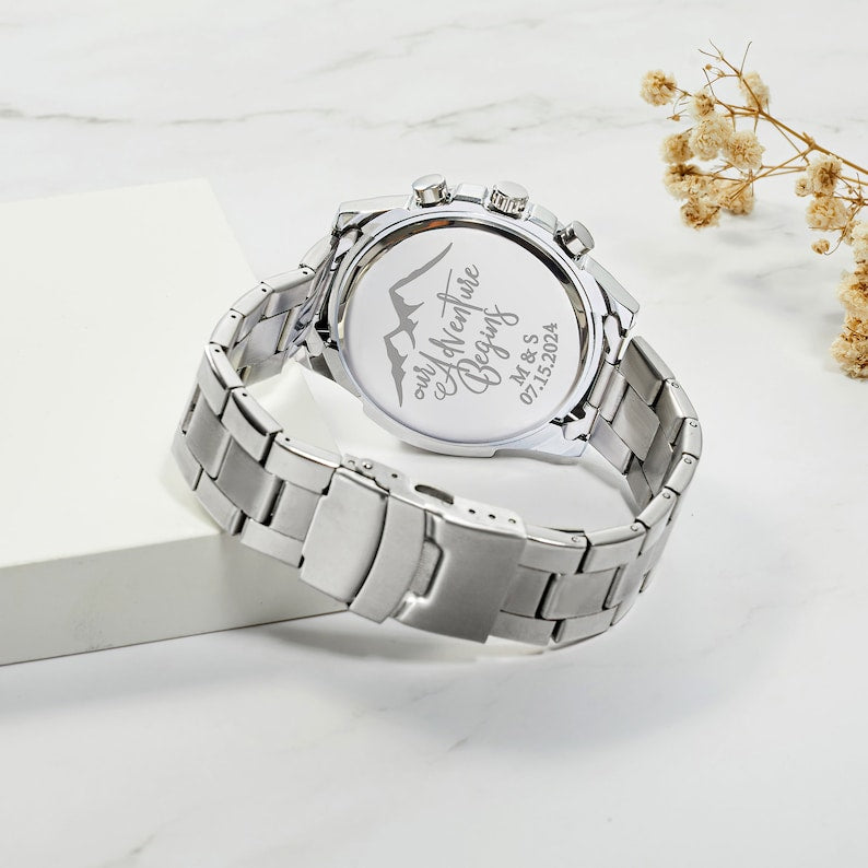 Personalisierte Herrenuhr, Freund Geschenk, Jahrestagsgeschenk