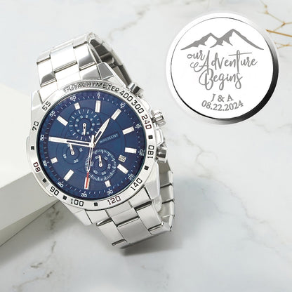 Personalisierte Herrenuhr, Freund Geschenk, Jahrestagsgeschenk