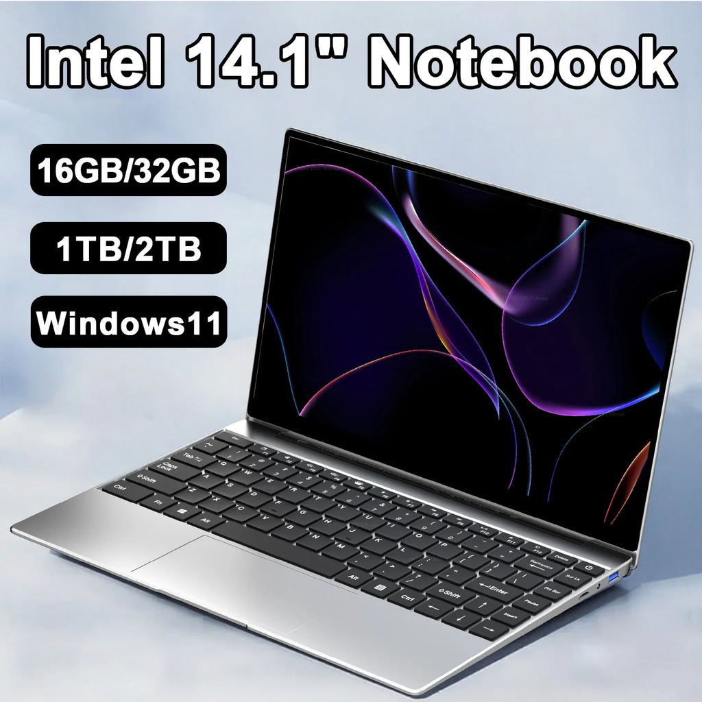 Celestial 2026 Unwavering 14.1" Sleek Cut Laptop Intel Core I7 8650U 32GB RAM 2TB M.2 SSD Windows 11 Pro Household Sage Worthy