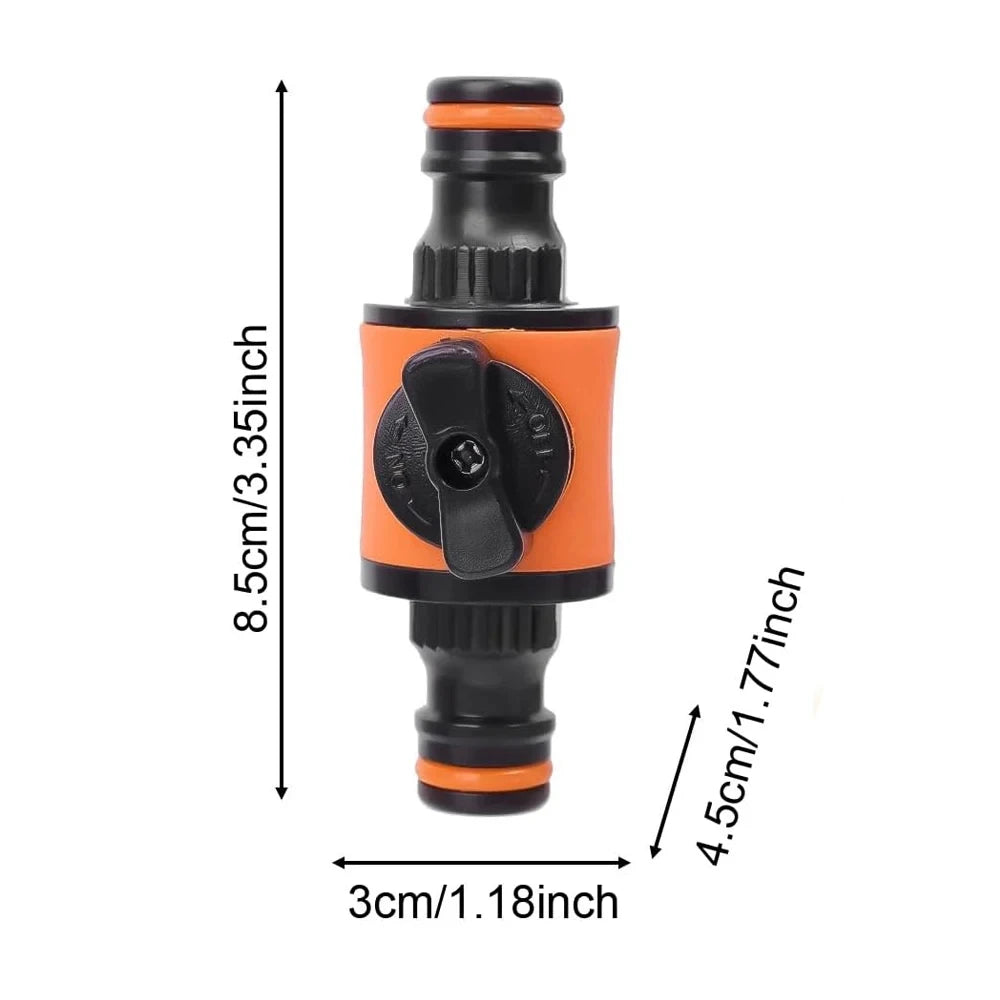 Garden Hose Pipe Tap Shut Off Valve Fitting Connector Pipe Coupler Stop Water Connection Repair Joint Irrigation System Adap