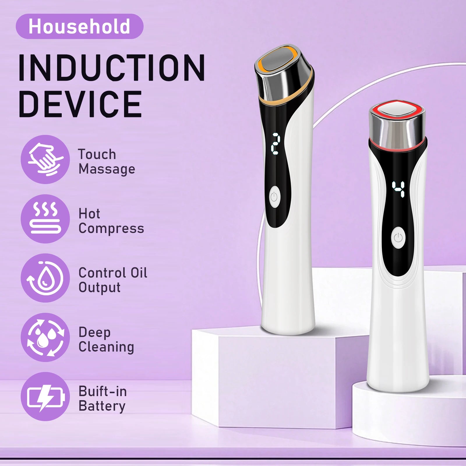 The Electric Facial Massager Can Vibrate and Lift The Facial Skin in 4 Adjustable Modes Women Beauty Instrument Skin Care Tool