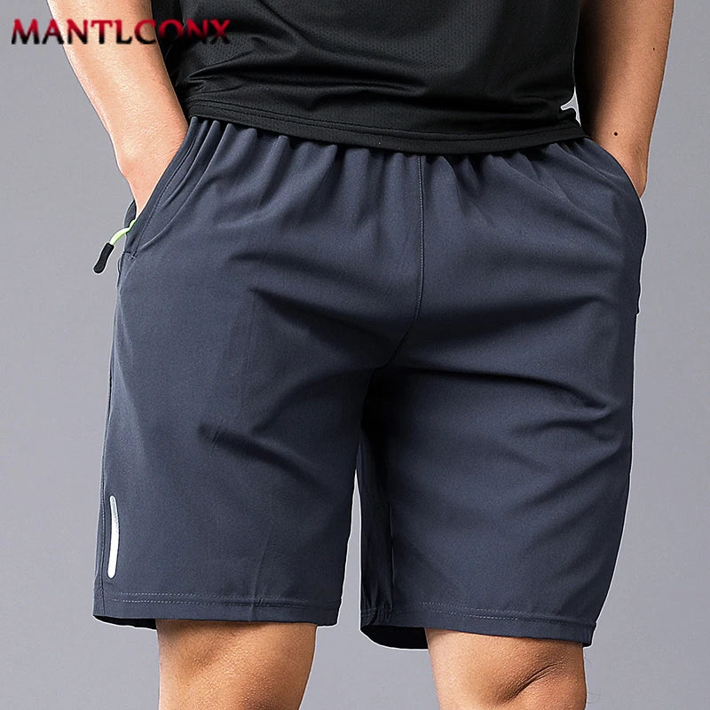 New Quick Dry Jogging Fitness Shorts Men Summer Sports Running Shorts Lightweight Bottoms Thin Breathable Beach Short Pants Male