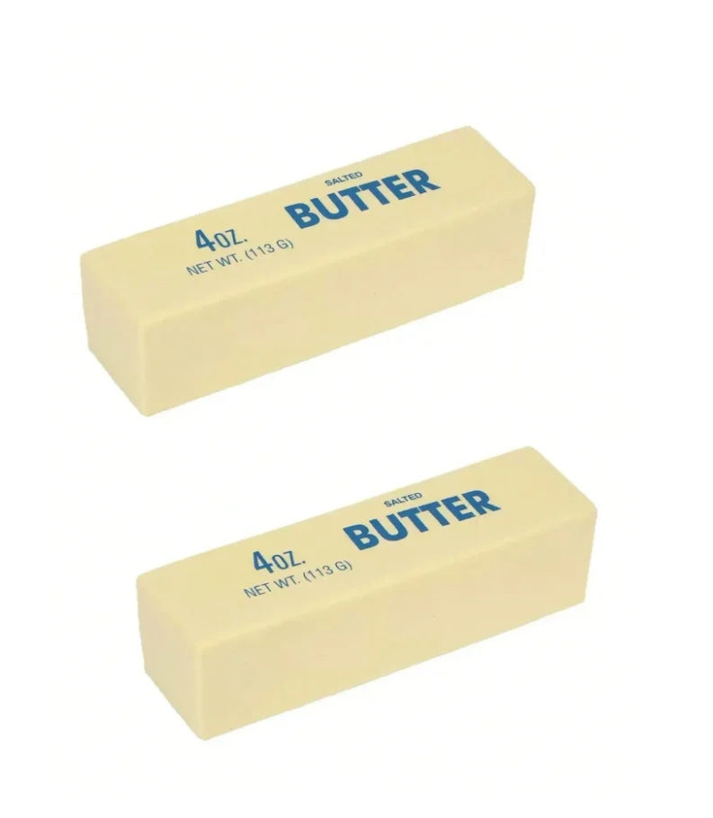 Realistic Food Shaped Stress Relief Toys Soft Slow Rebound Butter Squeeze Finger Sticks for Anxiety Relaxation