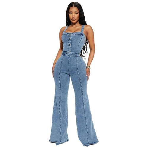 Damen-Jumpsuit, neu, schmal geschnitten, figurbetont