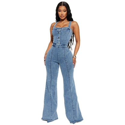 Damen-Jumpsuit, neu, schmal geschnitten, figurbetont