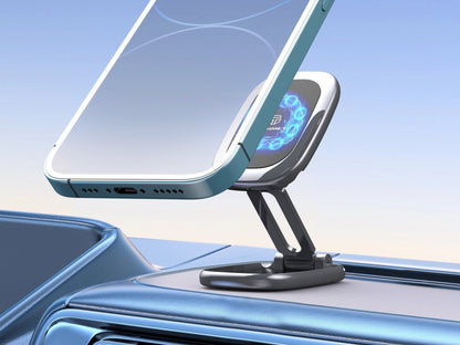 Techancy Suporte Magnético Dobrável Para Telemóvel Para Automóvel