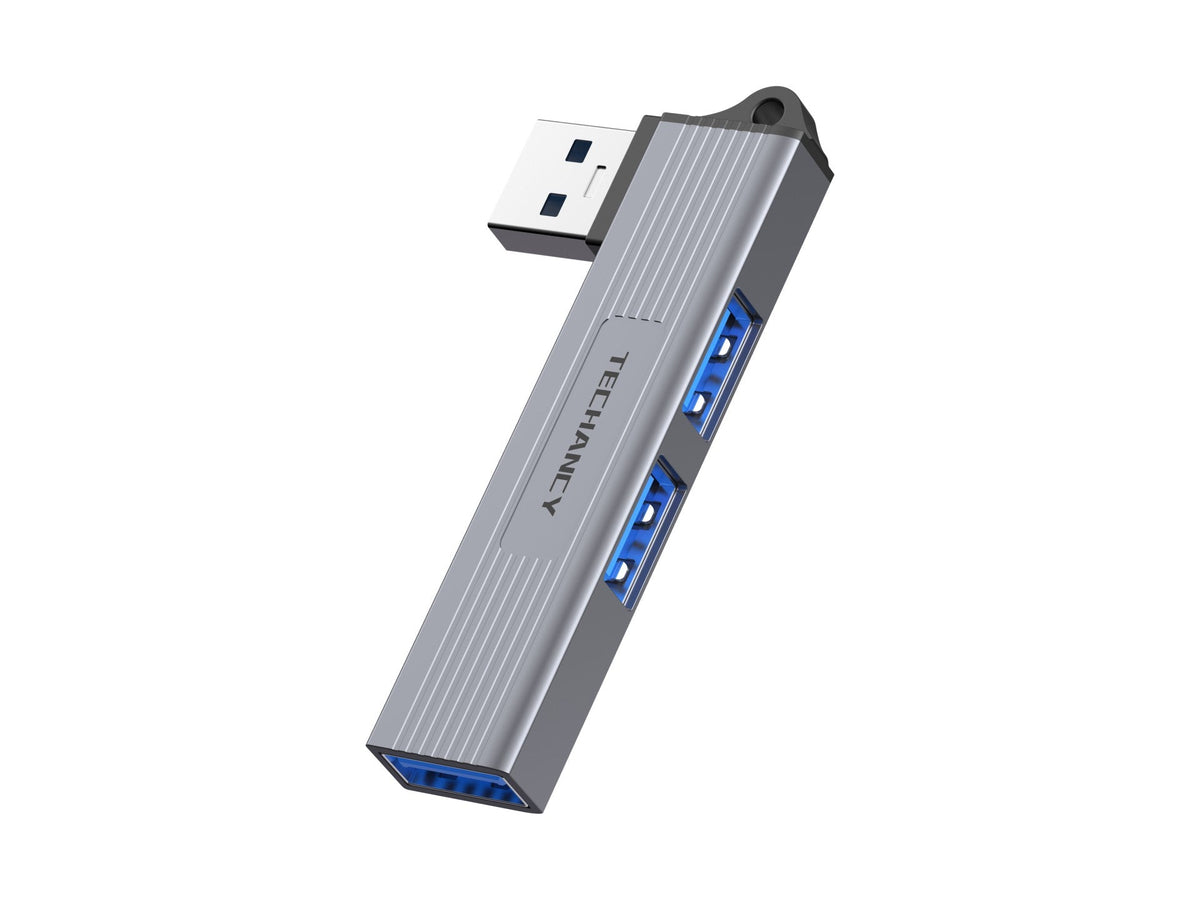 Techancy Hub 3 em 1 USB-A para USB 3.0 KT2906 , compatível com Mac