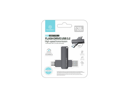 Techancy Unidade Flash Usb3.2 De Alta Velocidade LB2904, 128 GB,