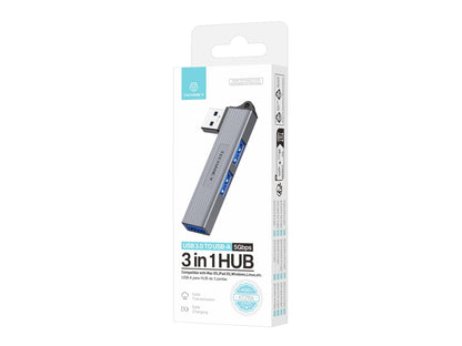 Techancy Hub 3 em 1 USB-A para USB 3.0 KT2906 , compatível com Mac