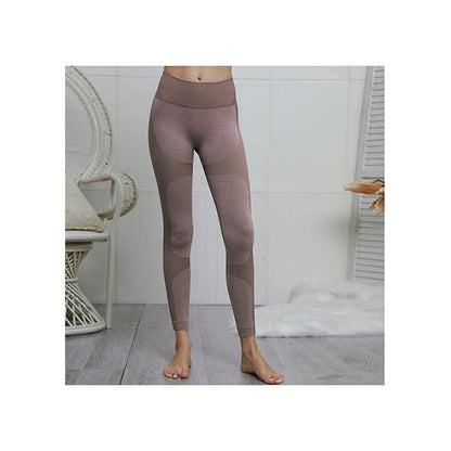 High Waist Nahtlose Sport-Leggings und Stretch-Sport-BH